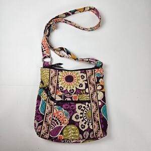Vera Bradley Medium Hipster Crossbody Bag Plum Crazy